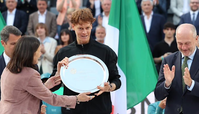 Sinner premiato a roma