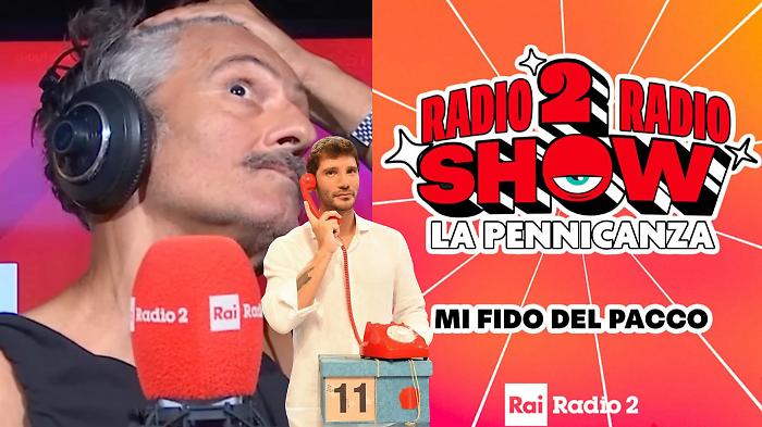 Fiorello arriva a Radio2 Radio Show La Pennicanza con la parodia di Affari Tuoi condotto da Stefano De Martino: scopri il gioco Mi fido del pacco