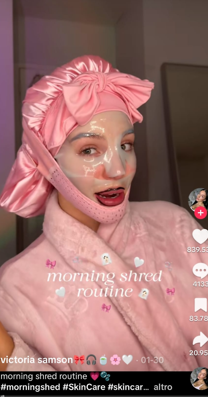 Il trend Beauty di TikTok pi&ugrave; criticato del momento, #morningshed