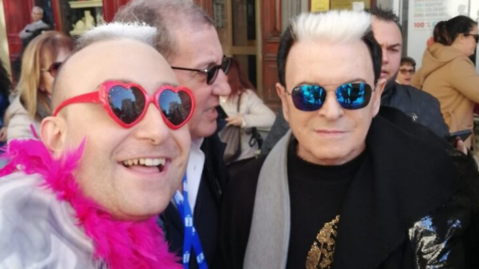 Andy Bellotti con Malgioglio  
