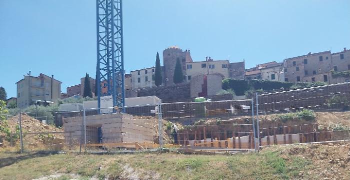 cantiere della casa di comunità a Rapolano Terme