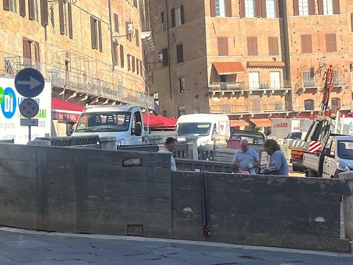 steccato in Piazza del Campo