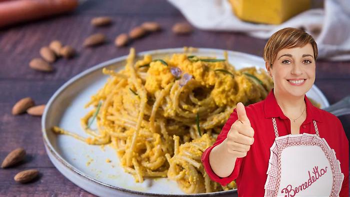 Fatto in casa da Benedetta, scopri la ricetta della pasta al pesto di carote
