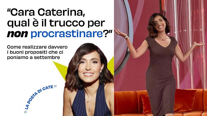 Caterina Balivo e il trucco per non procrastinare: scopri i consigli della conduttrice de La Volta Buona