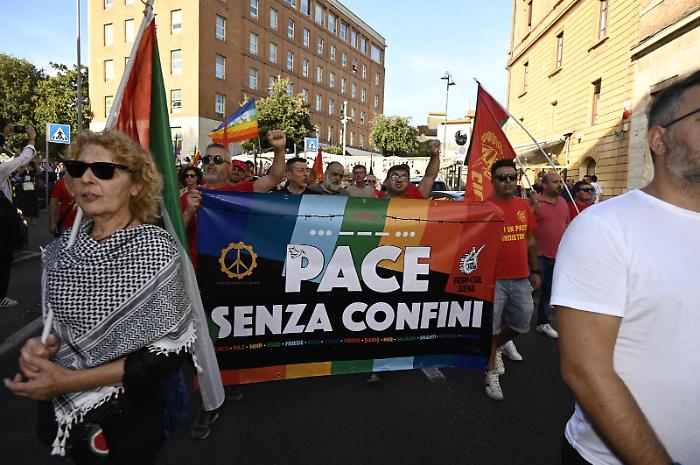 Corteo gaza siena