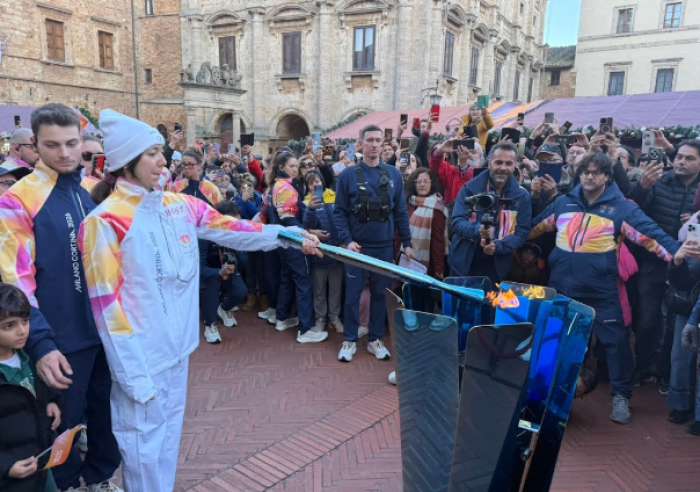 Montepulciano fiamma olimpica