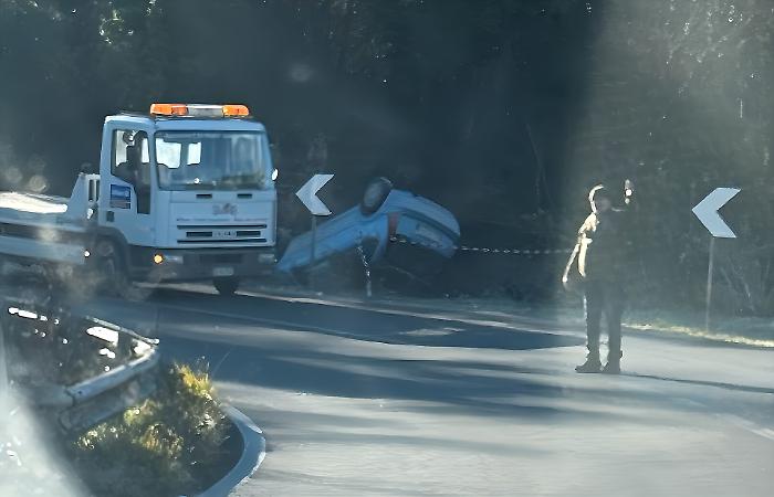 Auto ribaltata Siena
