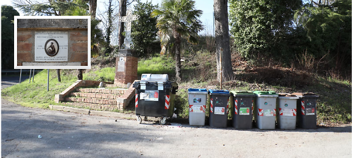 strada del mandorlo e lapide