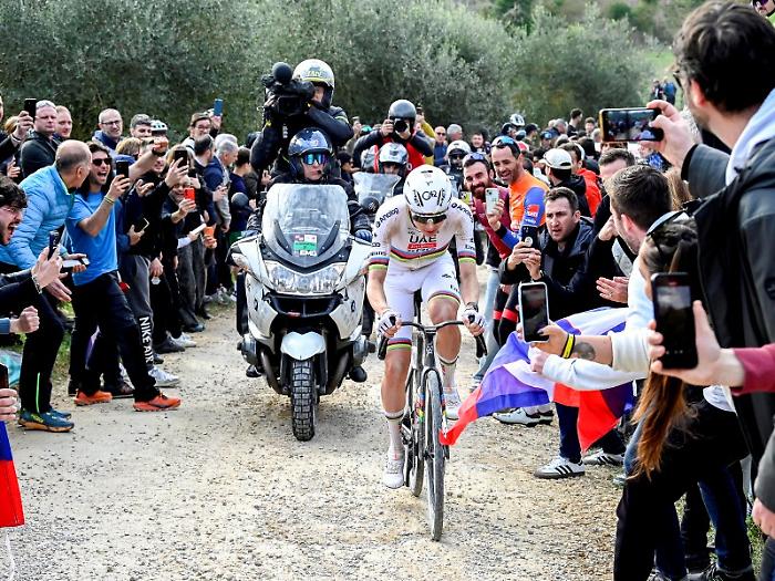 Tadej Pogacar a Strade Bianche 2026