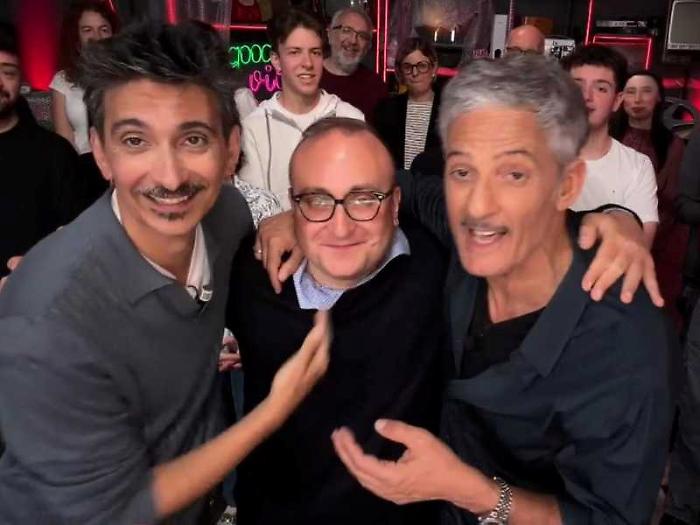 andy bellotti con biggio e fiorello