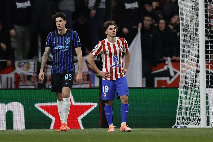 Inter beffata nel recupero in Champions, 2-1 per l'Atletico Madrid